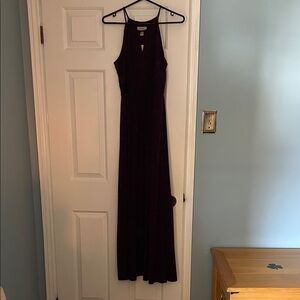 LOFT Elegant Plum Maxi Dress